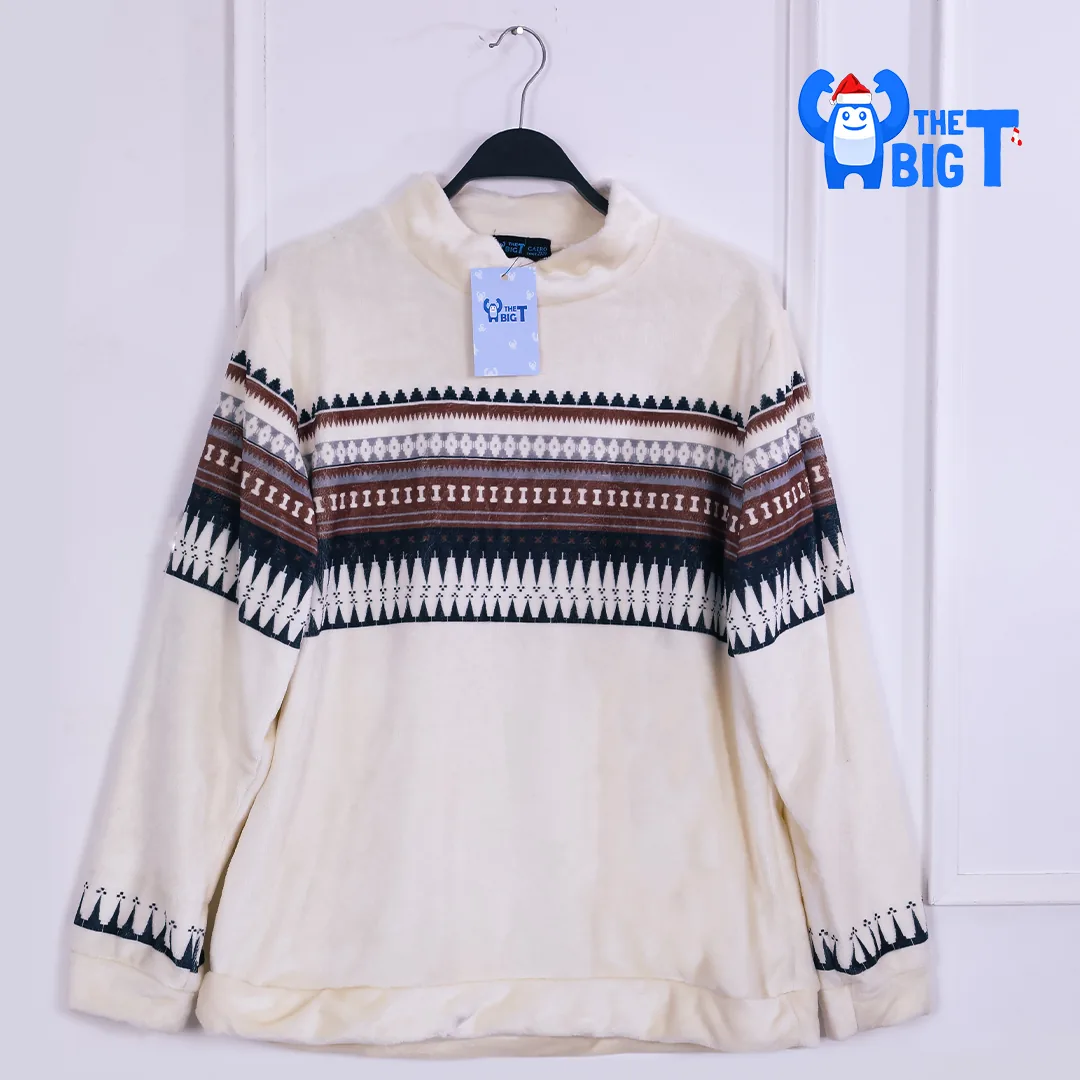 Damas pattern winter Sweater